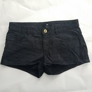 H&M black and white polka dots women juniors size4